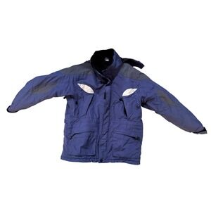 Vintage Crane Sports Ski Jacket Mens Medium Blue Insulated Snow Winter Coat